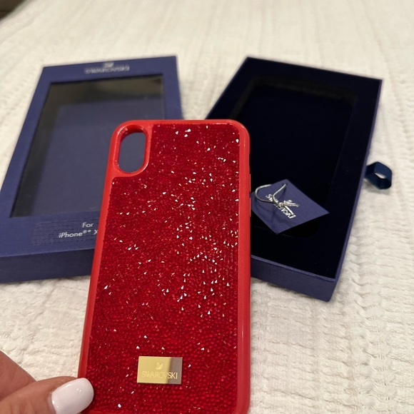 Swarovski iPhone X/XS case - red - Picture 2 of 5